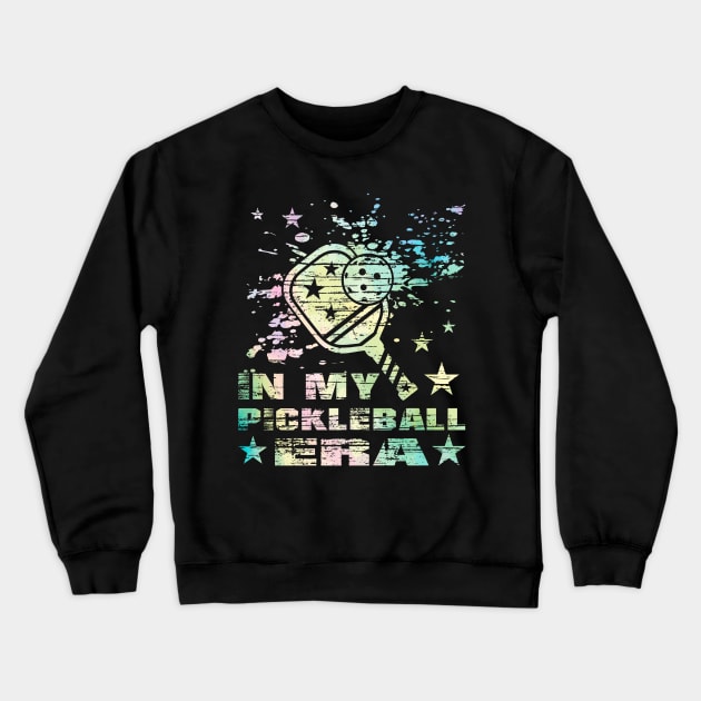 Pickleball women colorful Crewneck Sweatshirt by Positively Petal Perfect 